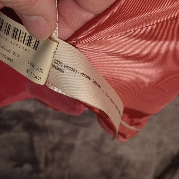 Massimo Dutti Pink Designer Office Siren Womens Blazer Sz 4 Extra‎ fine Corduroy - Picture 3 of 6